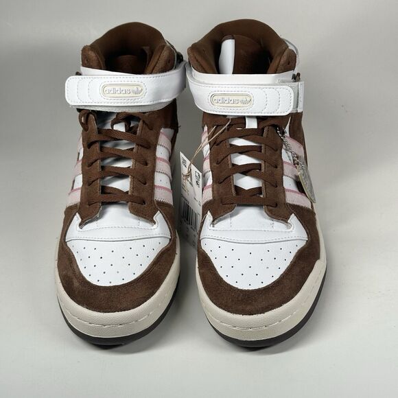 Adidas Shoes Forum Mid Brown Pink Mens Size 10 Chocolate Strawberry GY6802 - Picture 3 of 11